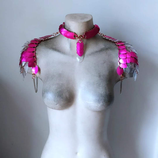 Pink Bast Shoulder Armor