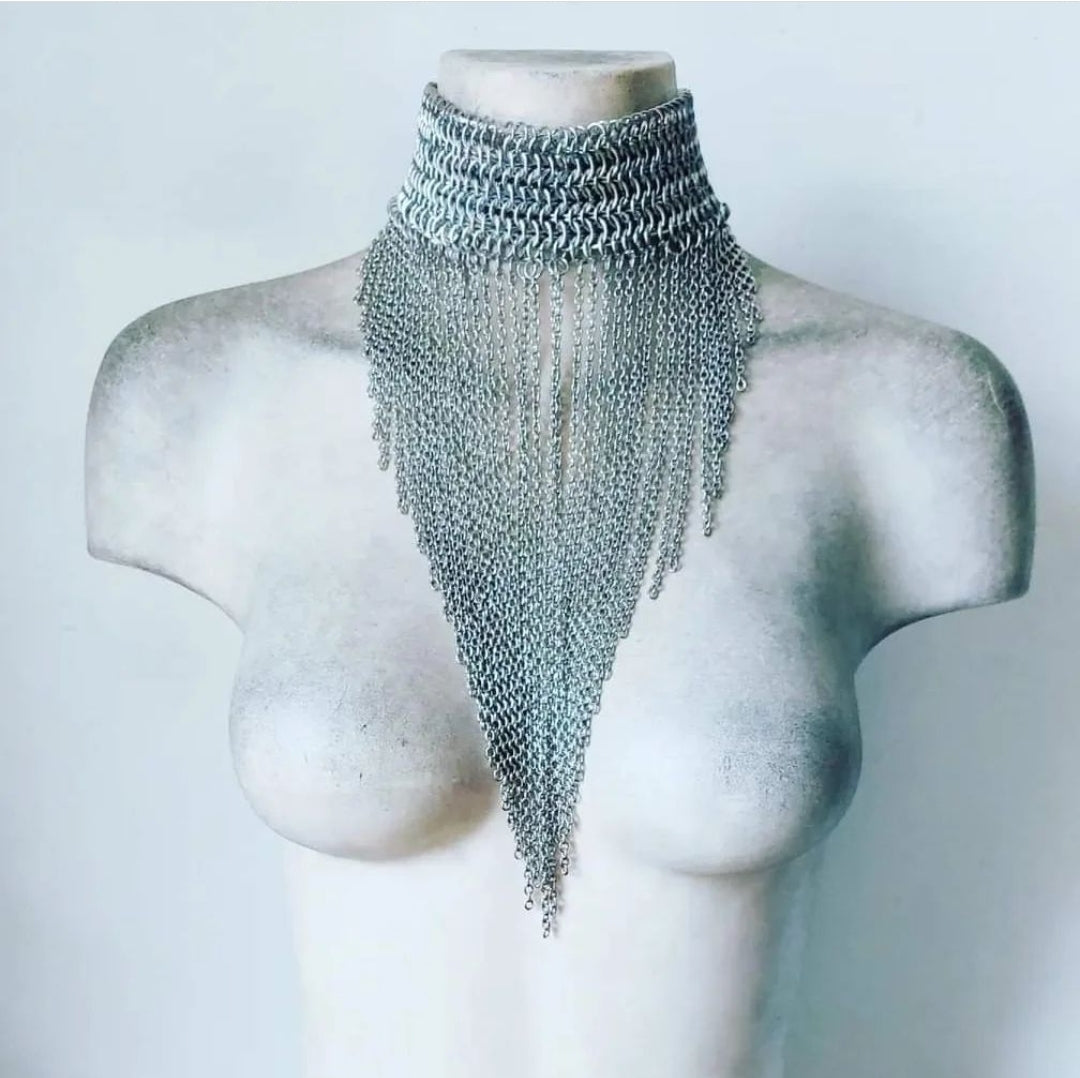 Waterfall Chainmail Necklace