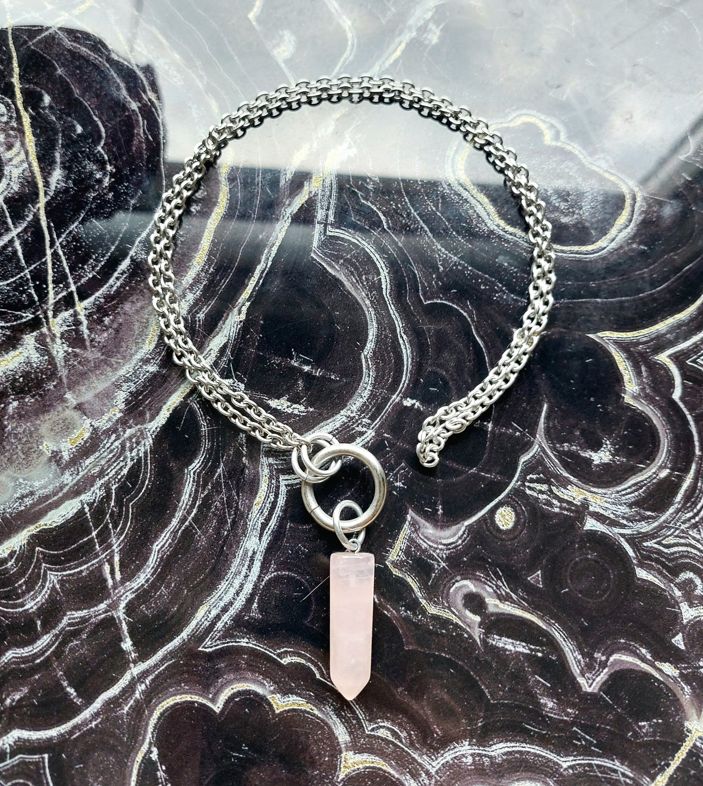 Crystal O-Ring Necklace