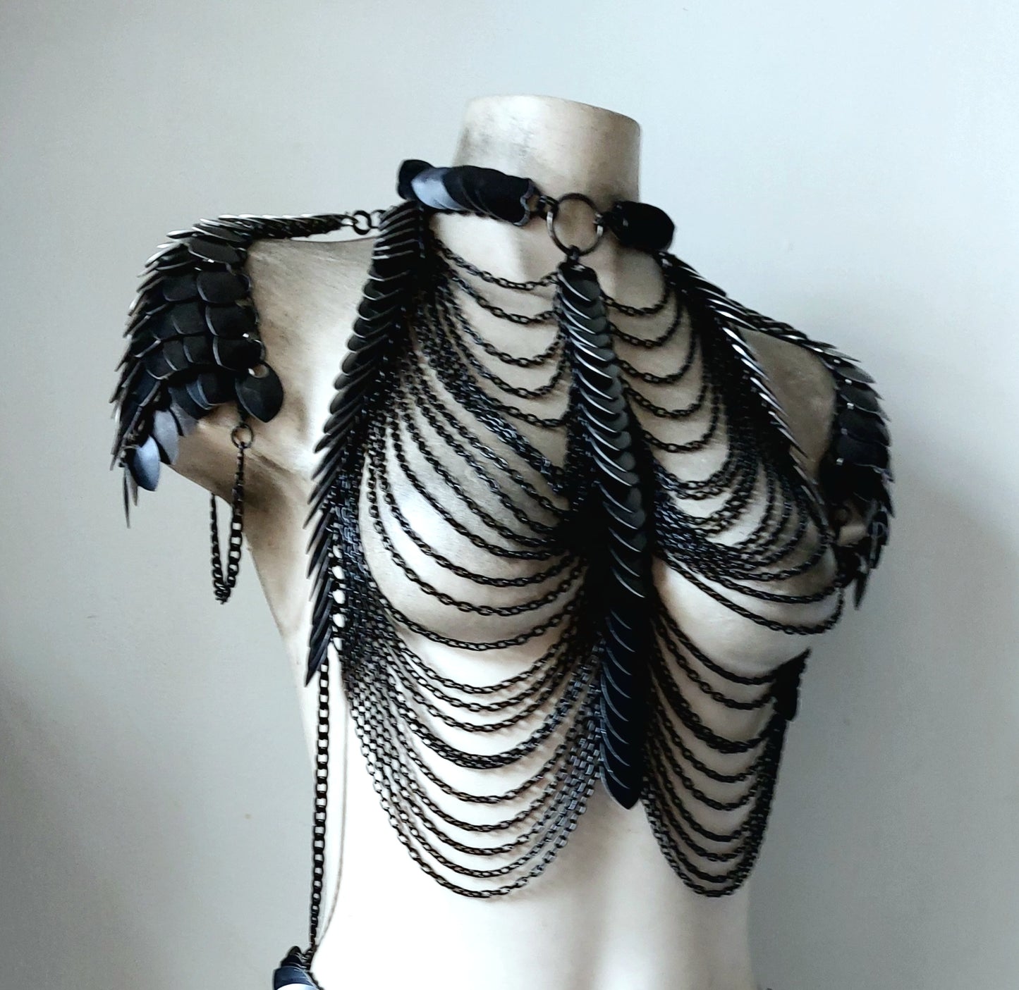 Gothic Aphrodite Made Harness Top & Bottoms