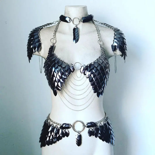Deluxe Double Strap Chainmail Bikini – syntheticdaisydesign