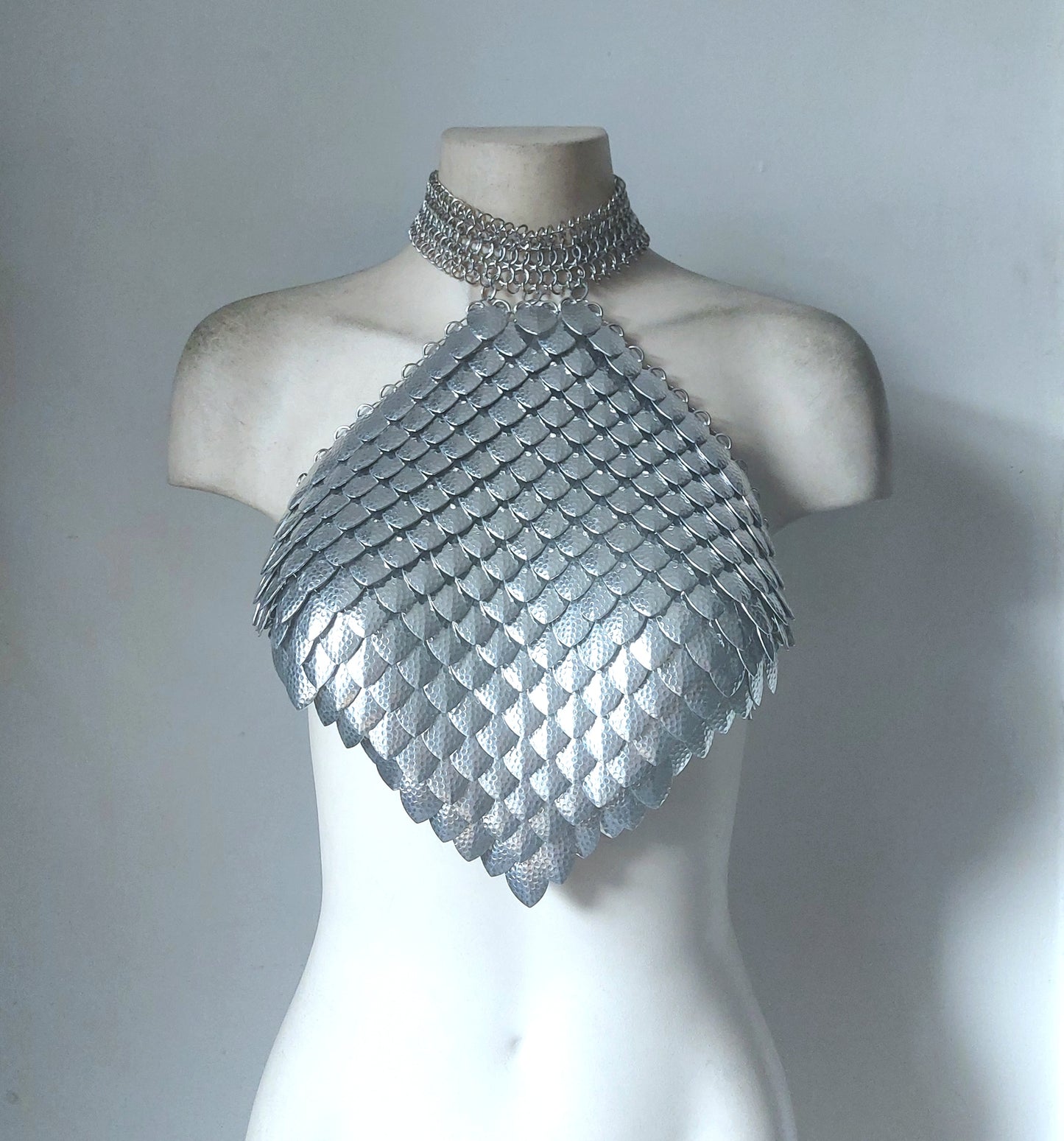 Keres Scalemail Chainmail Collared Top