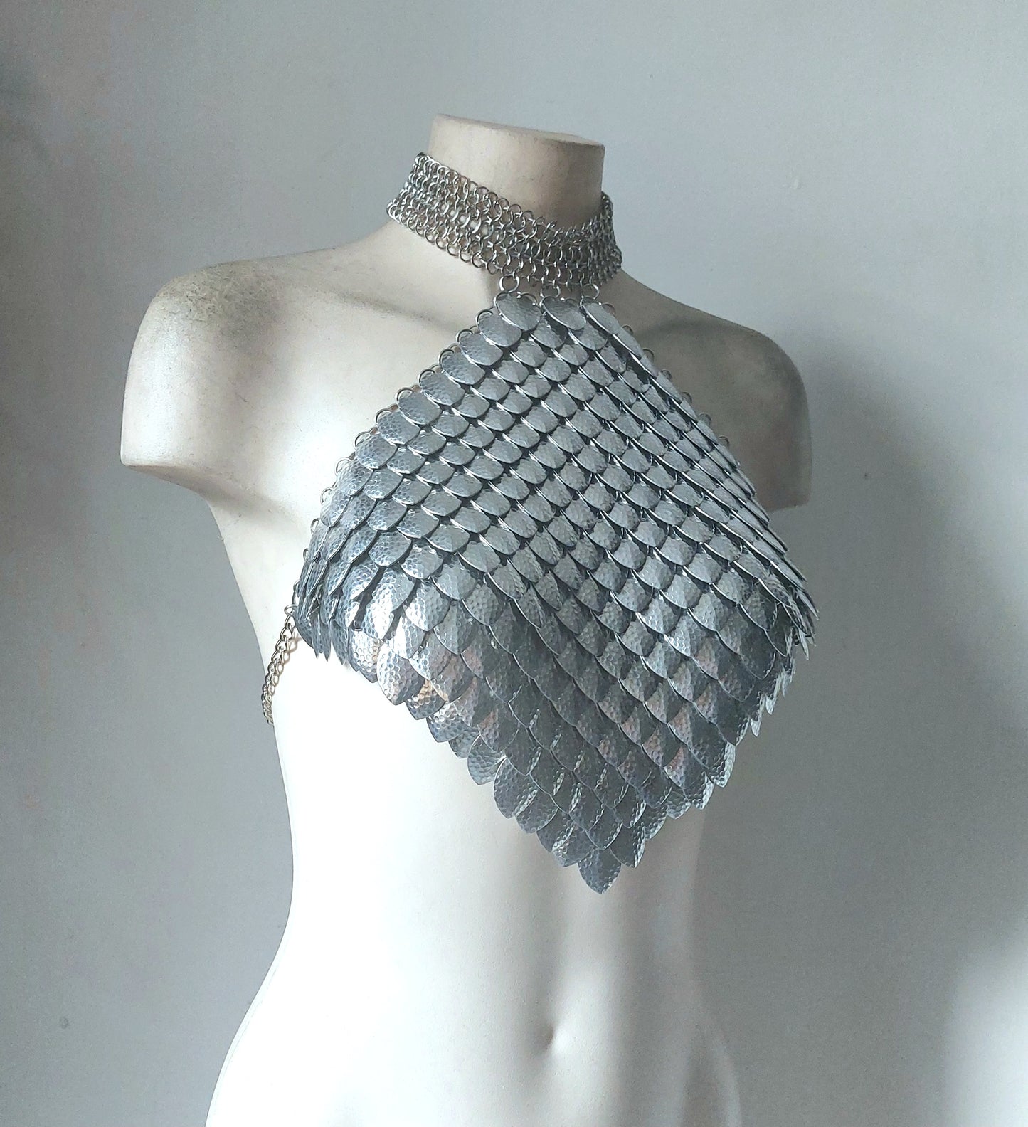 Keres Scalemail Chainmail Collared Top